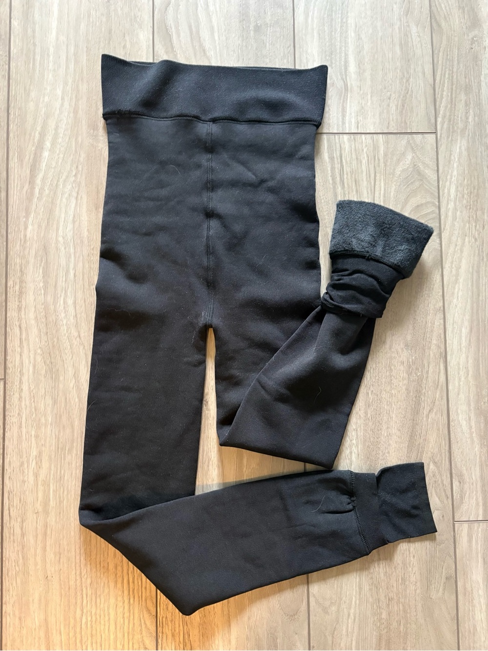 Black Fleece-Lined Leggings